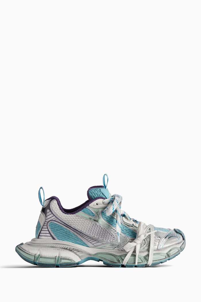 

3XL Sneakers in Mesh & PU, Blue