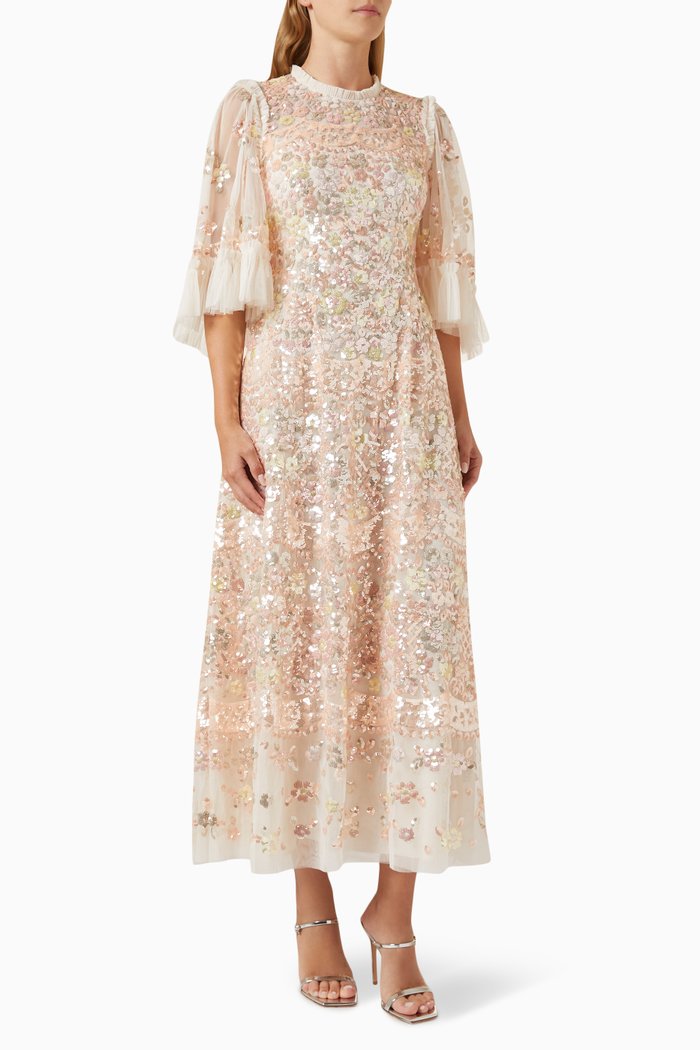 

Garden Delight Gloss Gown in Tulle, Neutral