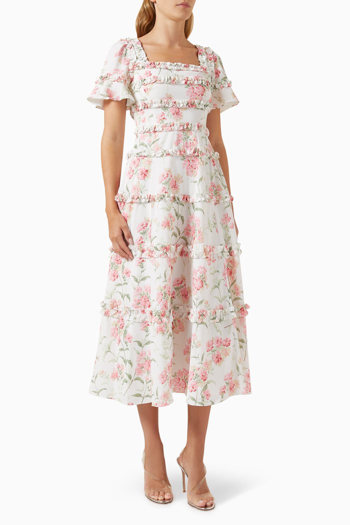 

Summer Posy Maya Ballerina Dress in Crepe, Multicolour