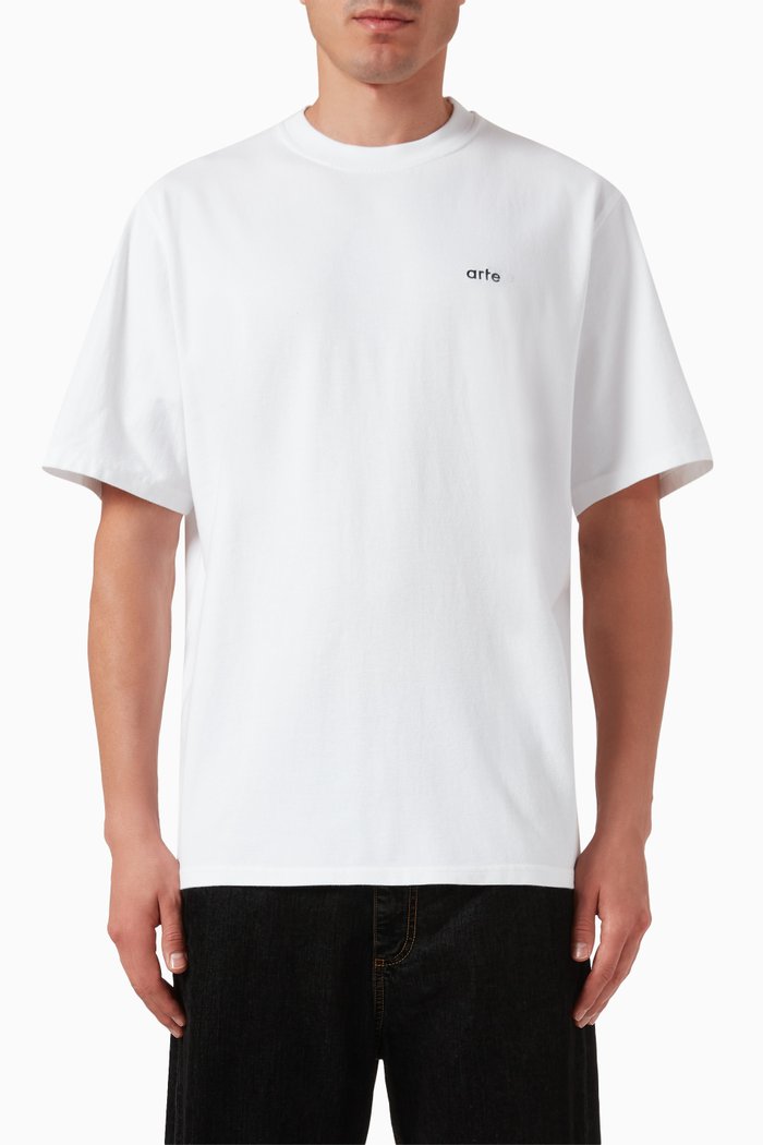 

Heart Rings Graphic T-shirt in Cotton, White