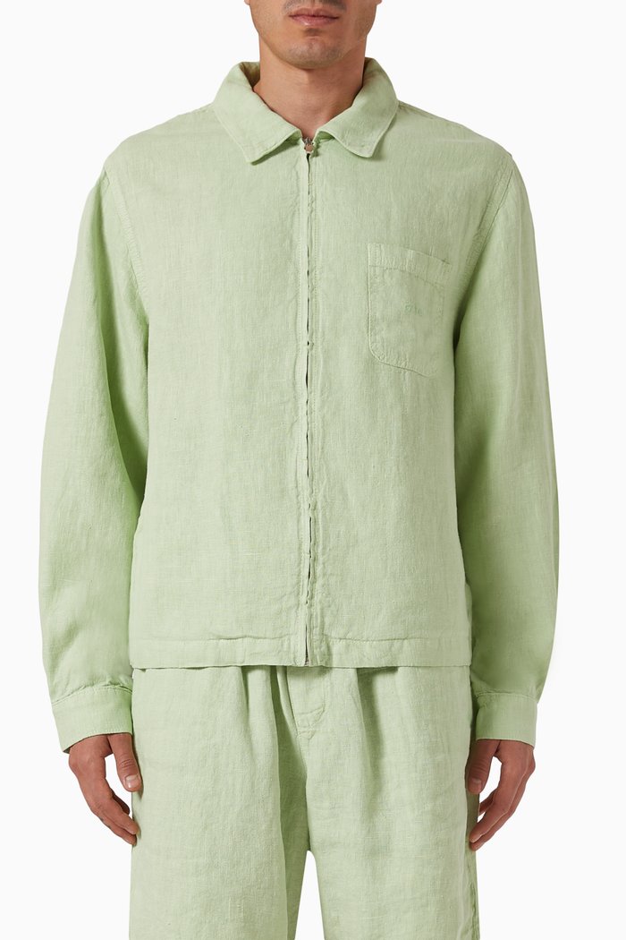 

Jan Jacket in Linen, Green