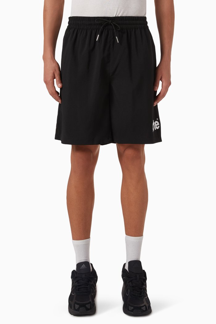 

Samuel Logo Shorts in Nylon, Black