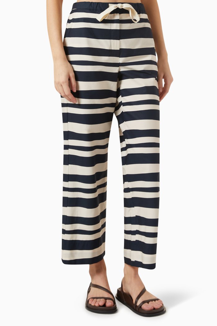 

Fumetto Printed Pants in Cotton Poplin, Blue