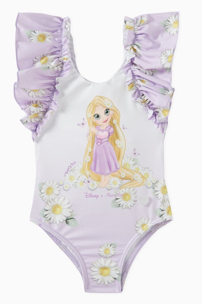 

x Disney Ruffled Swimsuit in Stretch Polyester, Purple
