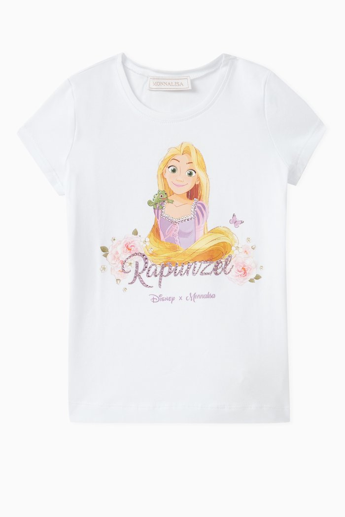 

x Disney Graphic Print T-shirt in Cotton Blend, White