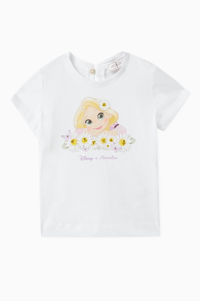 

x Disney Graphic Print T-shirt in Cotton, White
