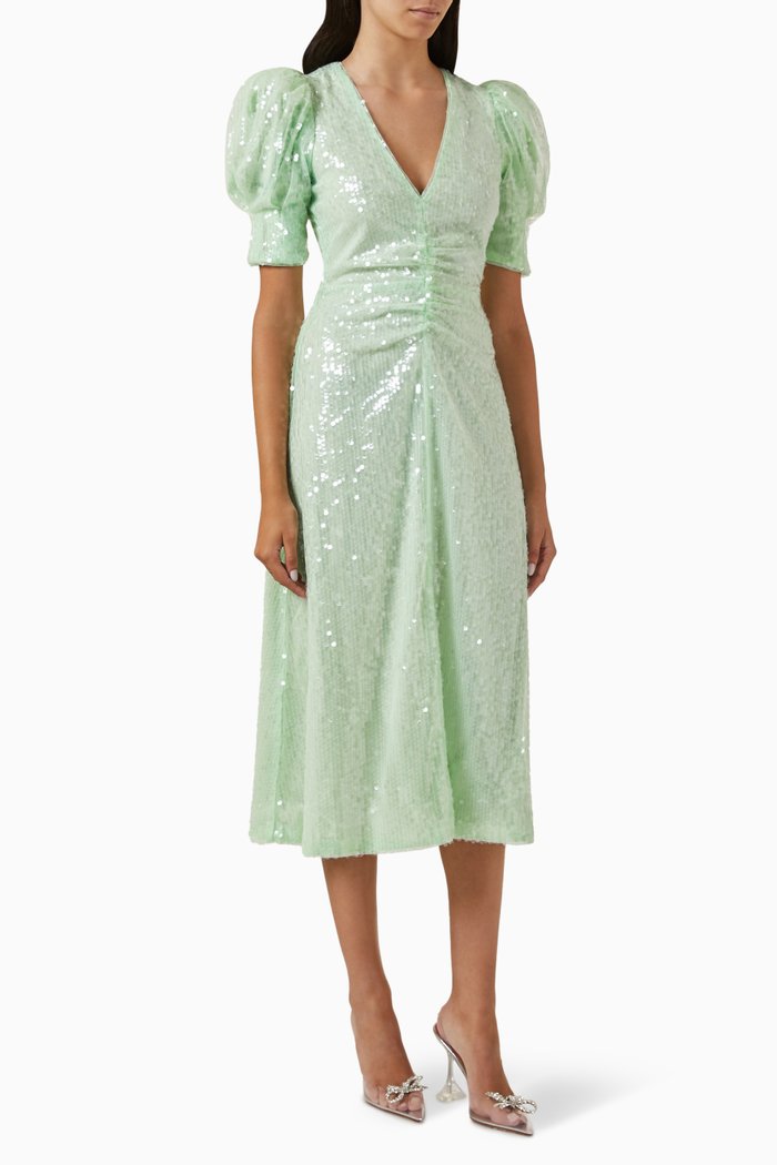 

Sierini Sequins Midi Dress, Green