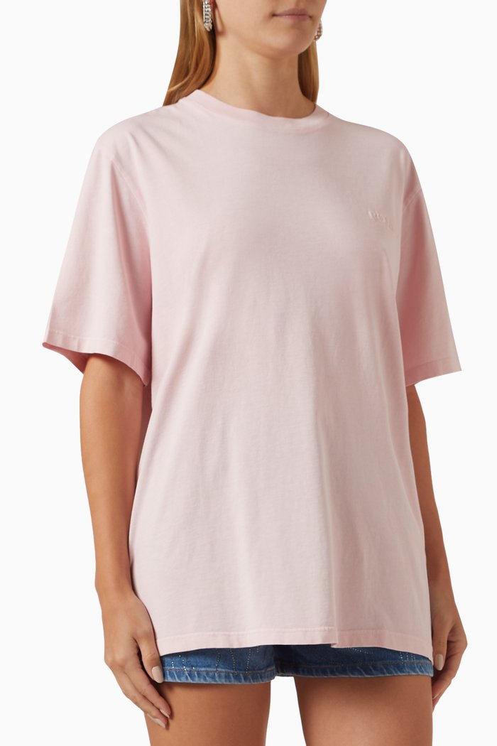

Oversized T-shirt in Organic Cotton, Pink