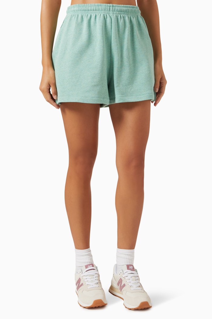 

Elasticated Shorts in Organic Cotton, Green