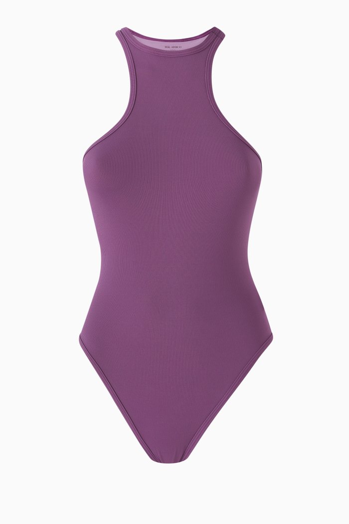 

Racerback One-piece Swimsuit in Lycra, Purple