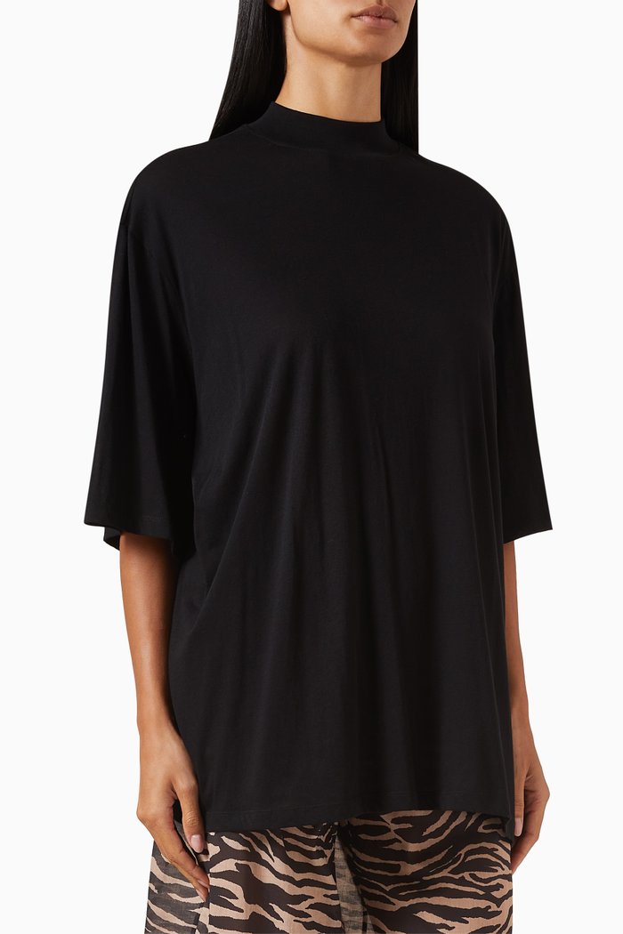 

Embroidered-logo T-shirt, Black