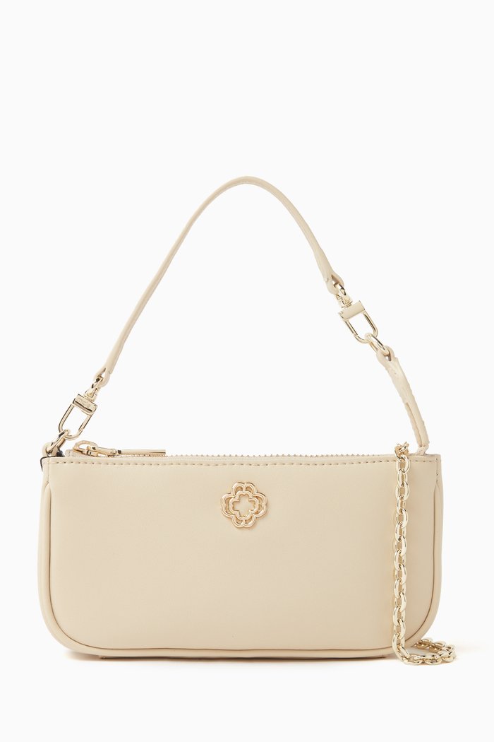 

Sarah Pochette in Leather, Neutral