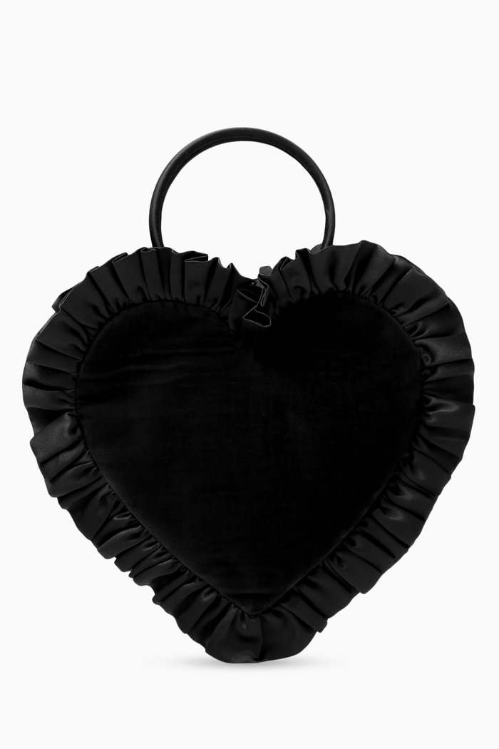 

The Heartbreaker Bag in Cotton Velvet, Black