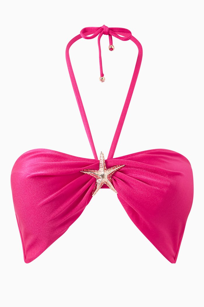 

Starfish Bikini Top, Pink