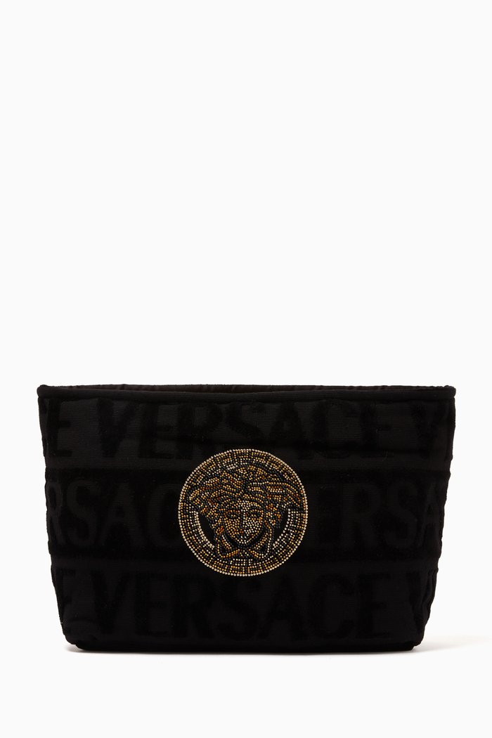 

Medusa Studs Barocco Bathrobe, Black