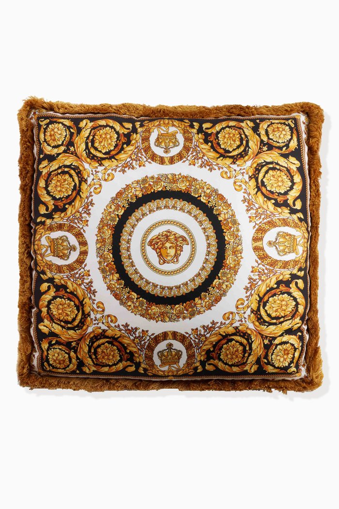 

Crete de Fleur Cushion in Silk, Gold