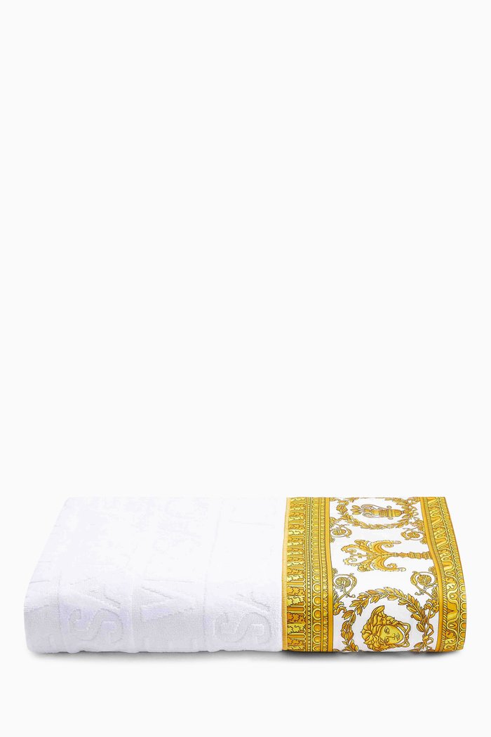 

I Love Baroque Bath Towel in Cotton-terry, White