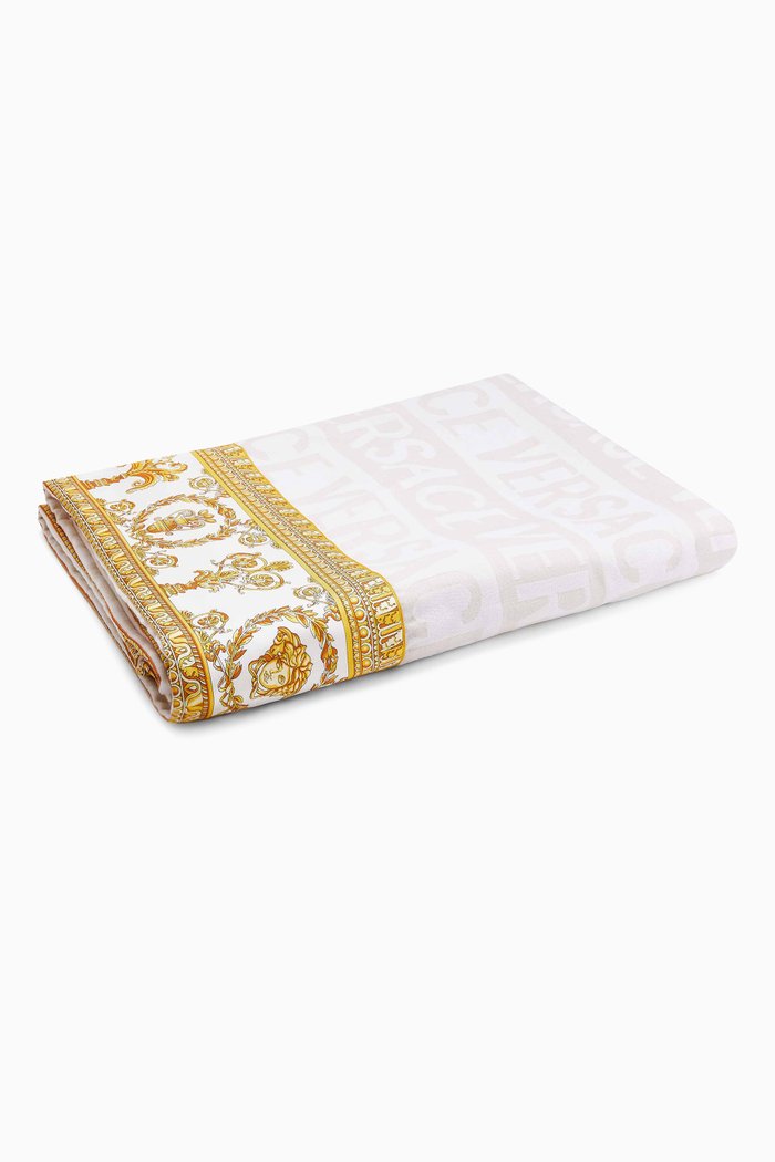 

I Heart Baroque Double-Face Blanket in Wool, Neutral