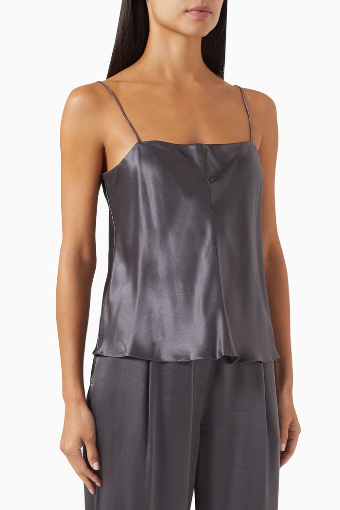 

Camisole Top in Mulberry Silk, Grey
