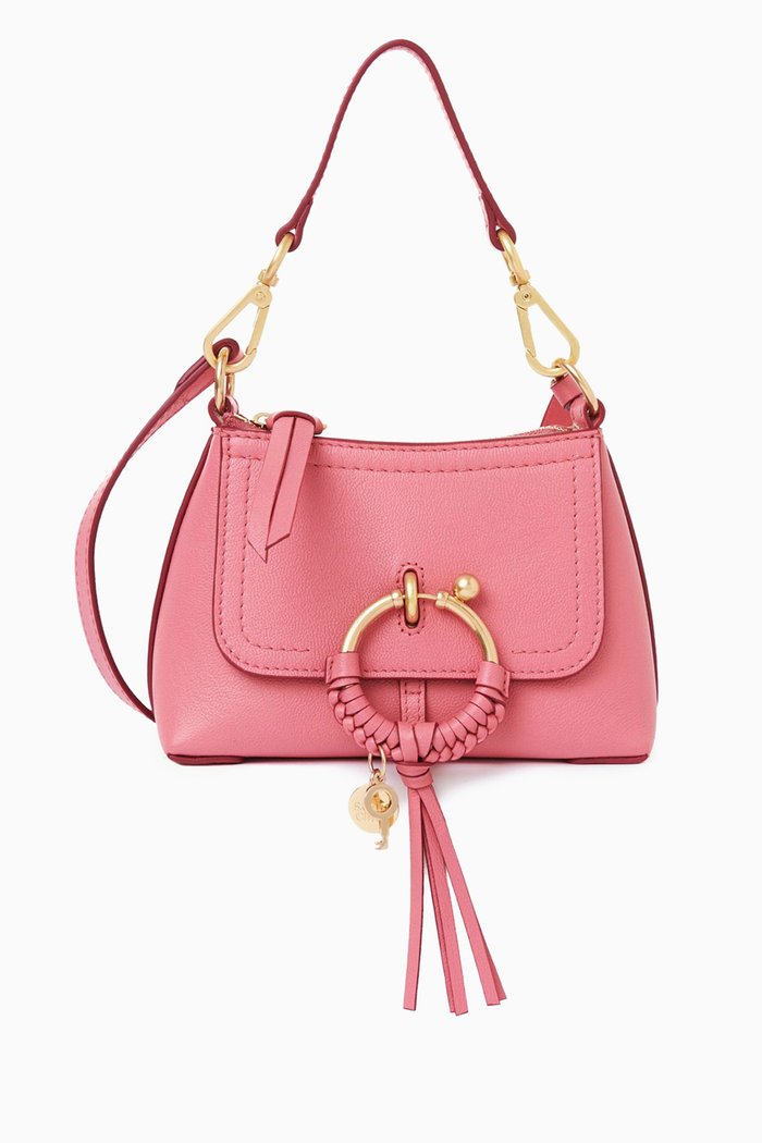 

Mini Joan Shoulder Bag in Leather, Pink