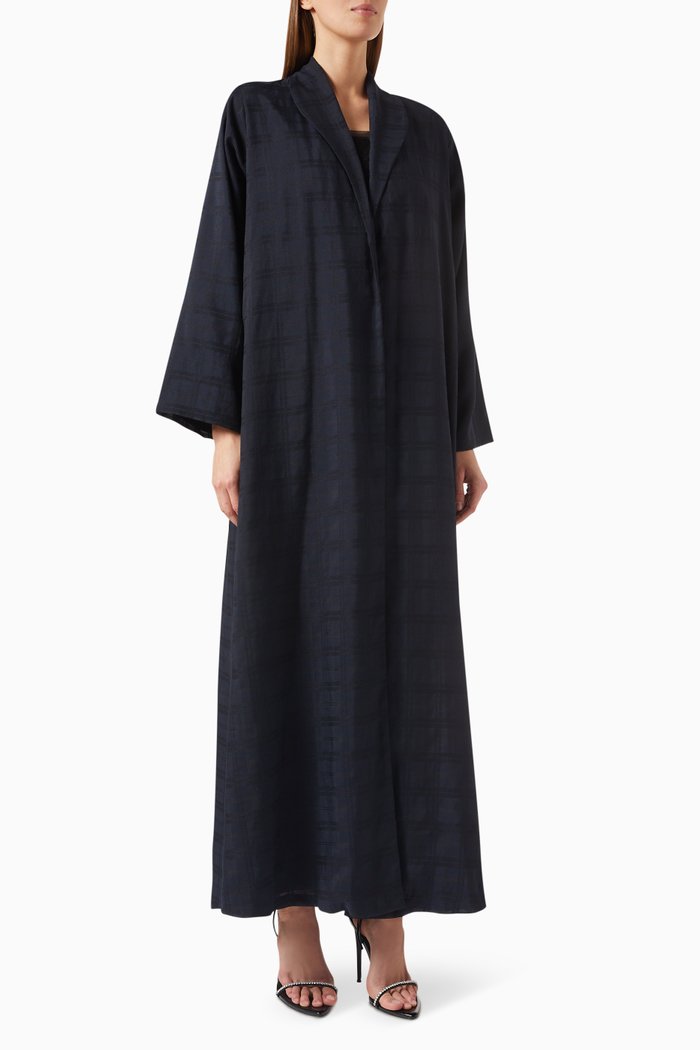 

Zainah Textured Abaya, Blue