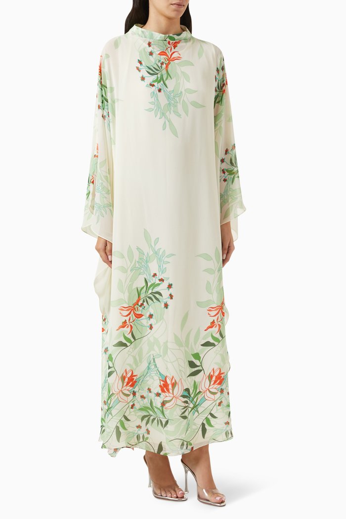 

Floral-print Kaftan, Multicolour