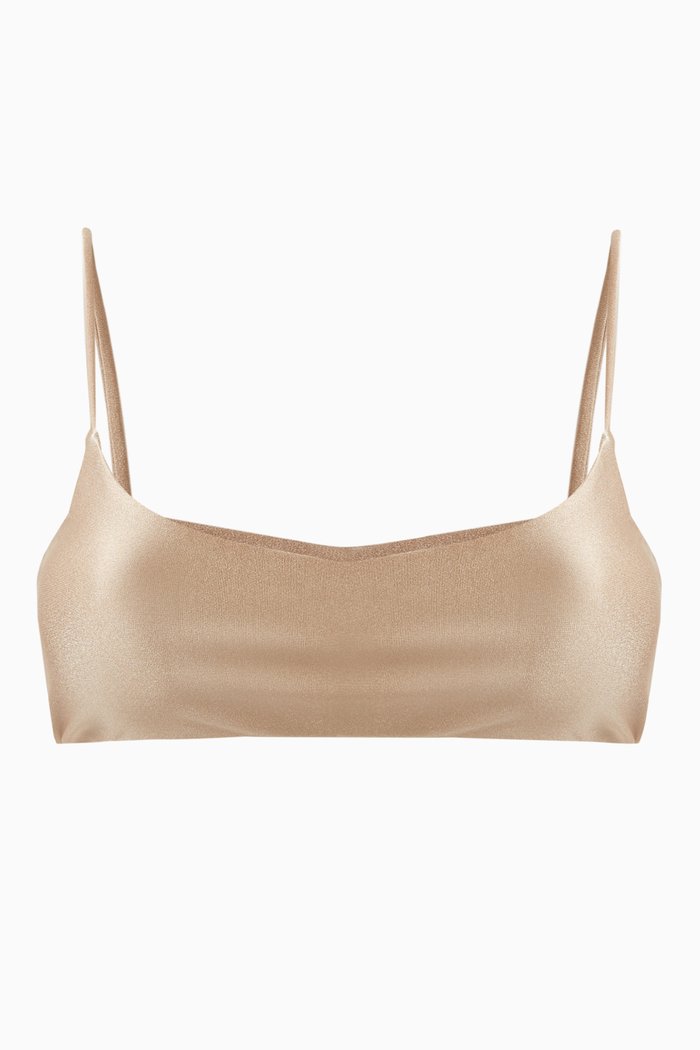 

Muse Scoop Bikini Top, Brown