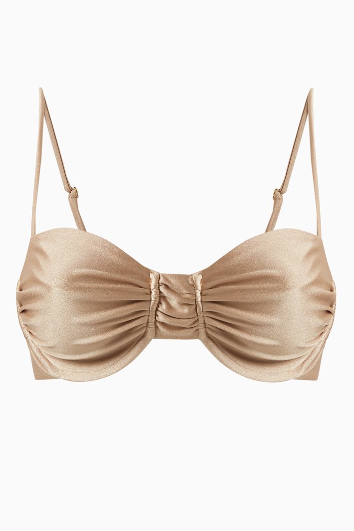 

Mia Balconette Bikini Top, Brown