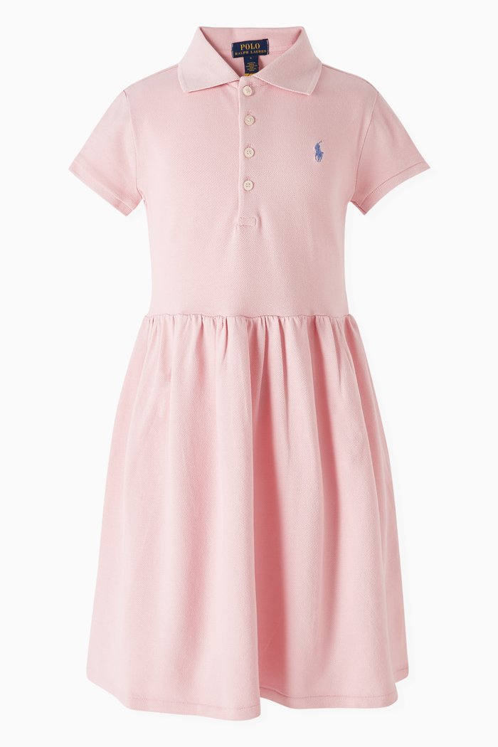 

Polo Pony Dress in Cotton-piqué, Pink