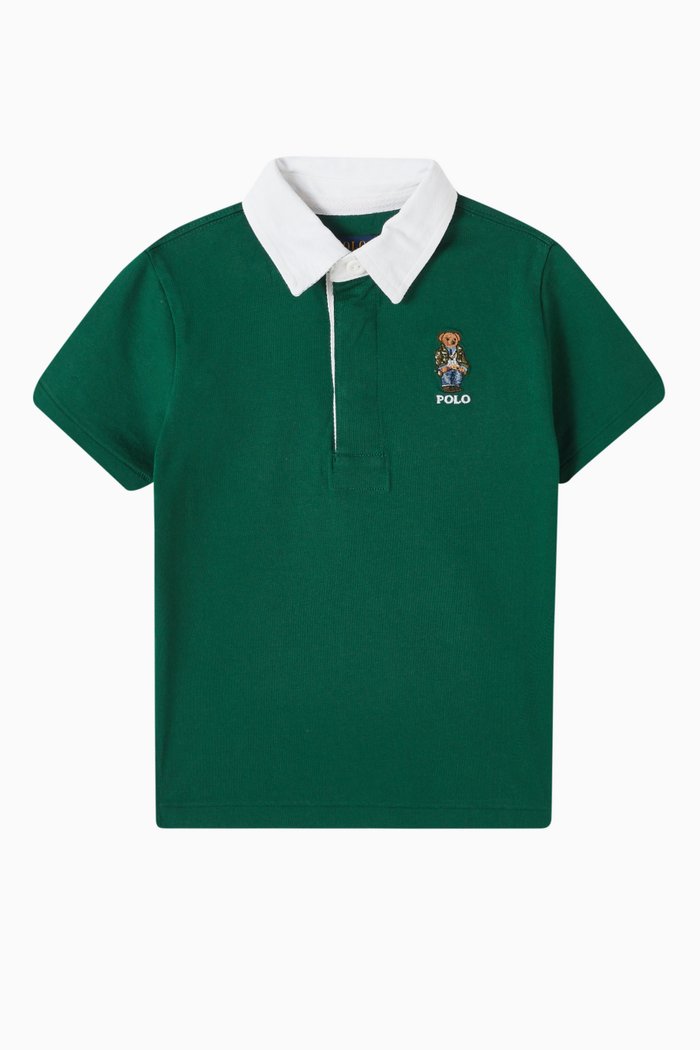 

Logo Polo Shirt in Cotton, Green
