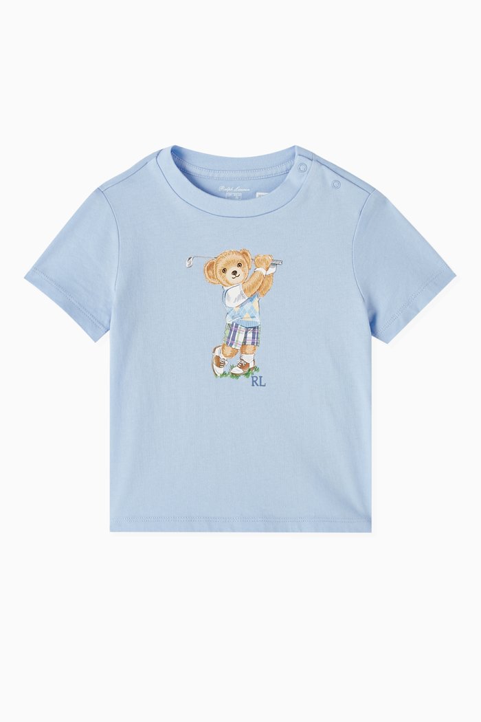 

Polo Bear T-shirt in Cotton, Blue