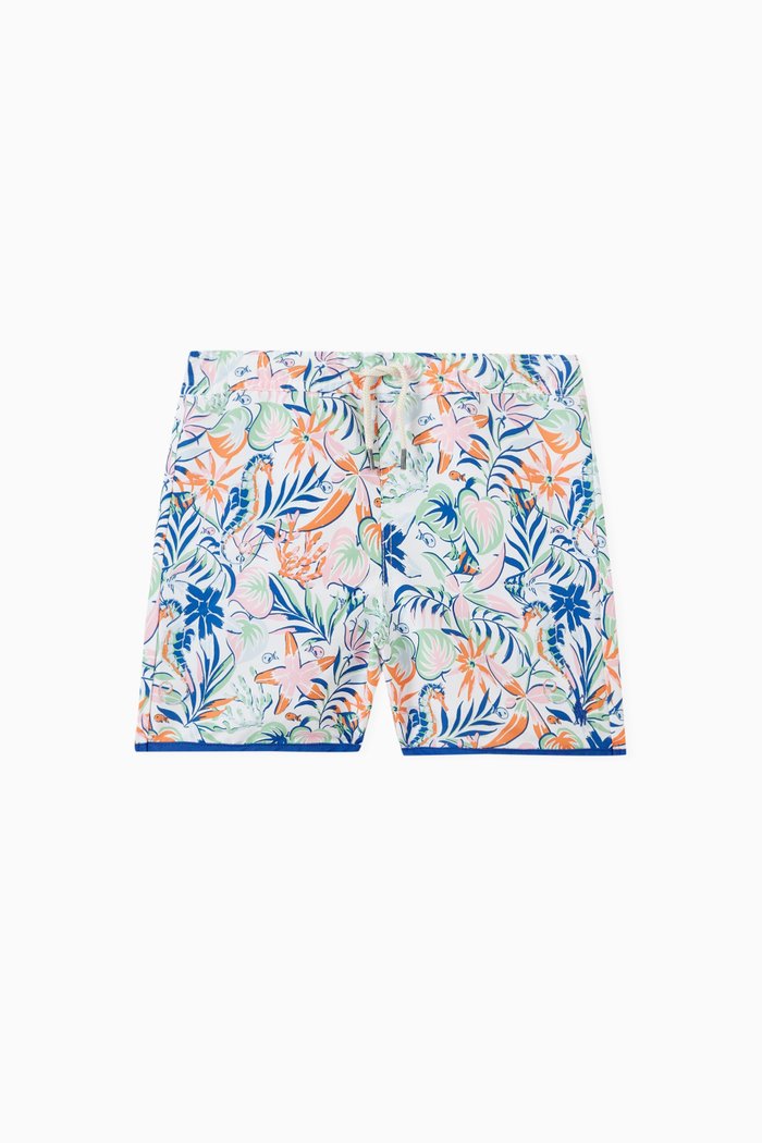 

Logo Print Swim Trunks in Polyester, Multicolour