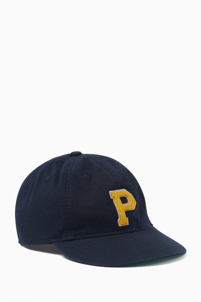 

Letterman Ball Cap in Cotton-twill, Blue