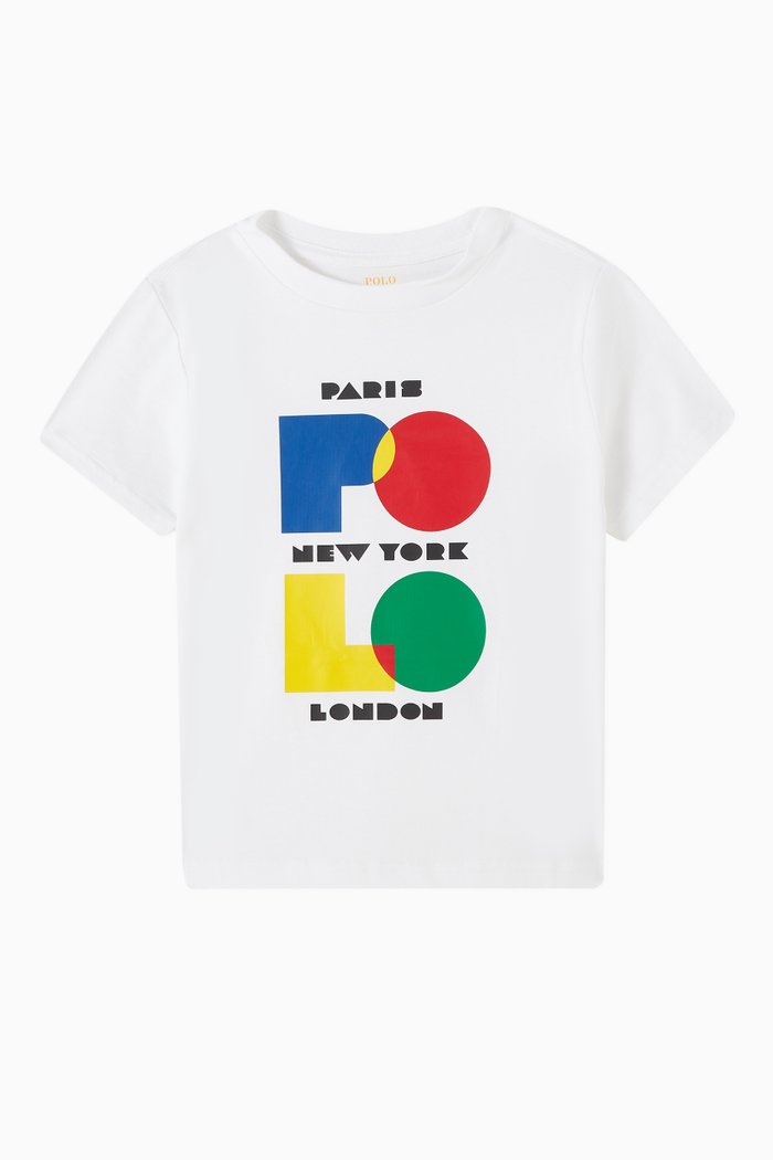 

Logo Print T-shirt in Cotton, White