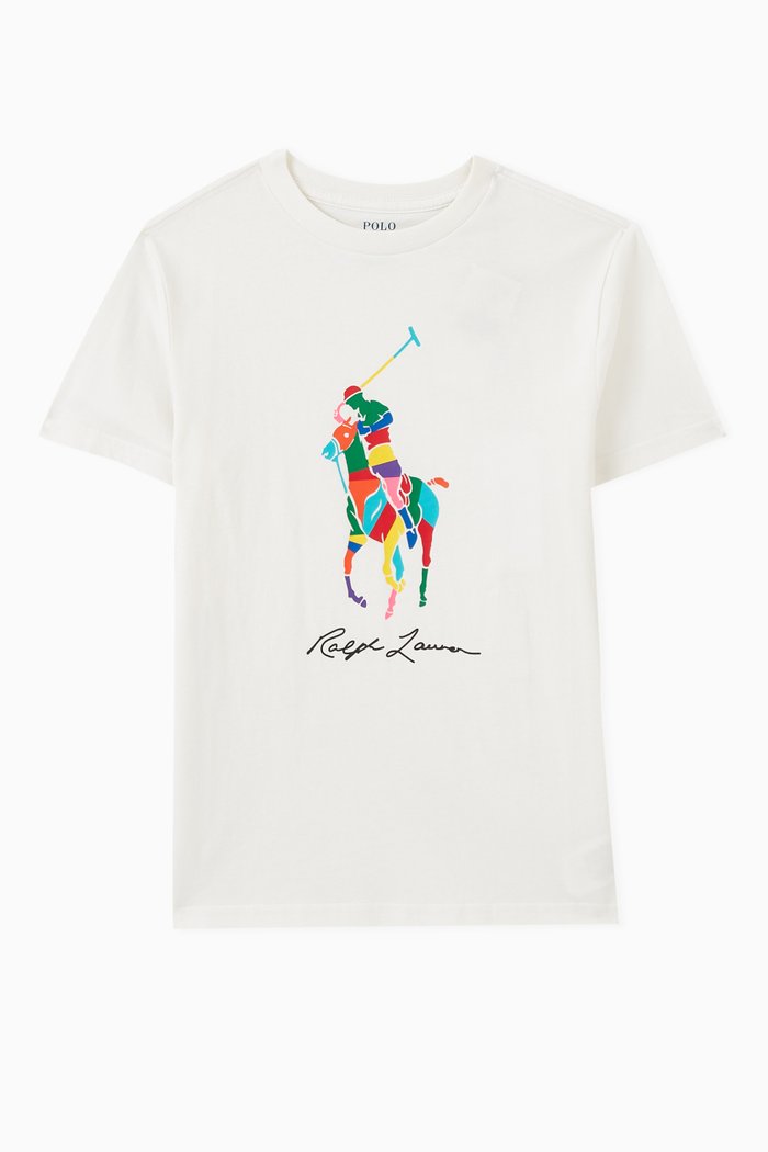 

Logo Print T-shirt in Cotton, White
