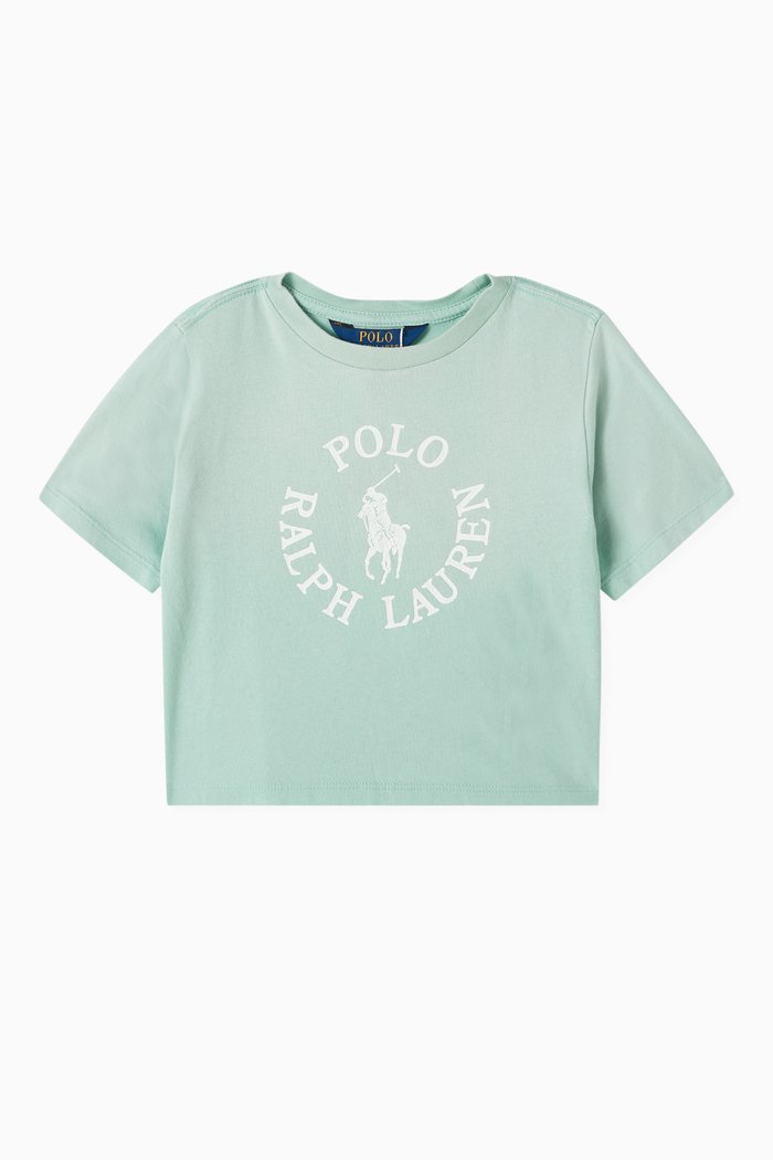 Graphic Logo T-shirt in Cotton, Green