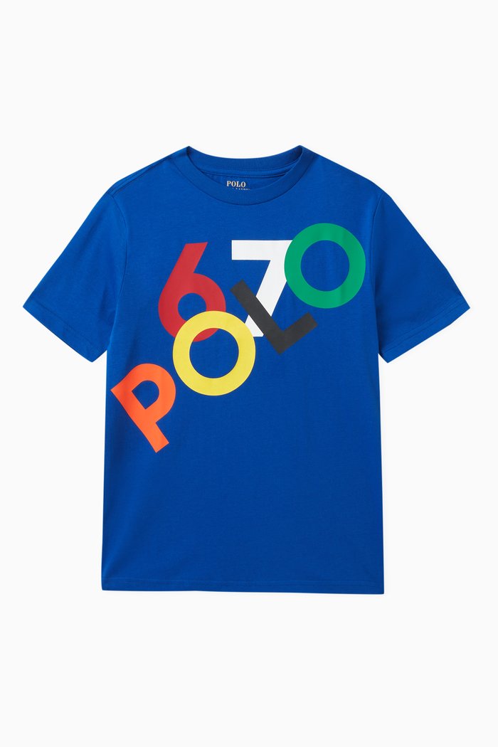 

Logo Print T-shirt in Cotton, Multicolour