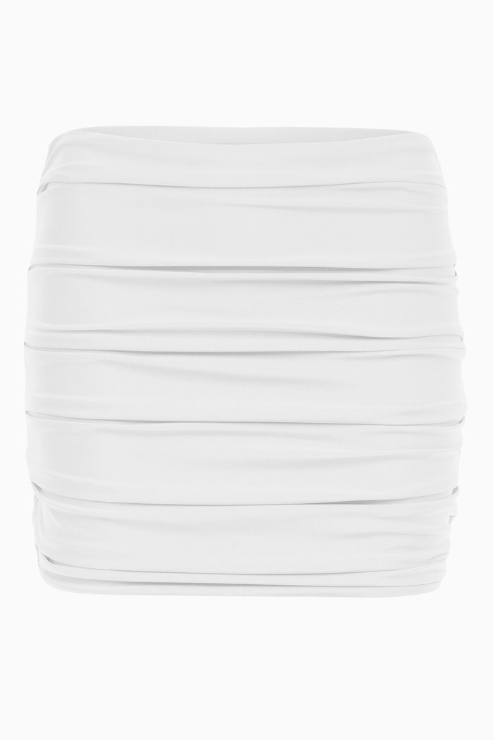 

Thea Mini Skirt in Lycra-blend, White