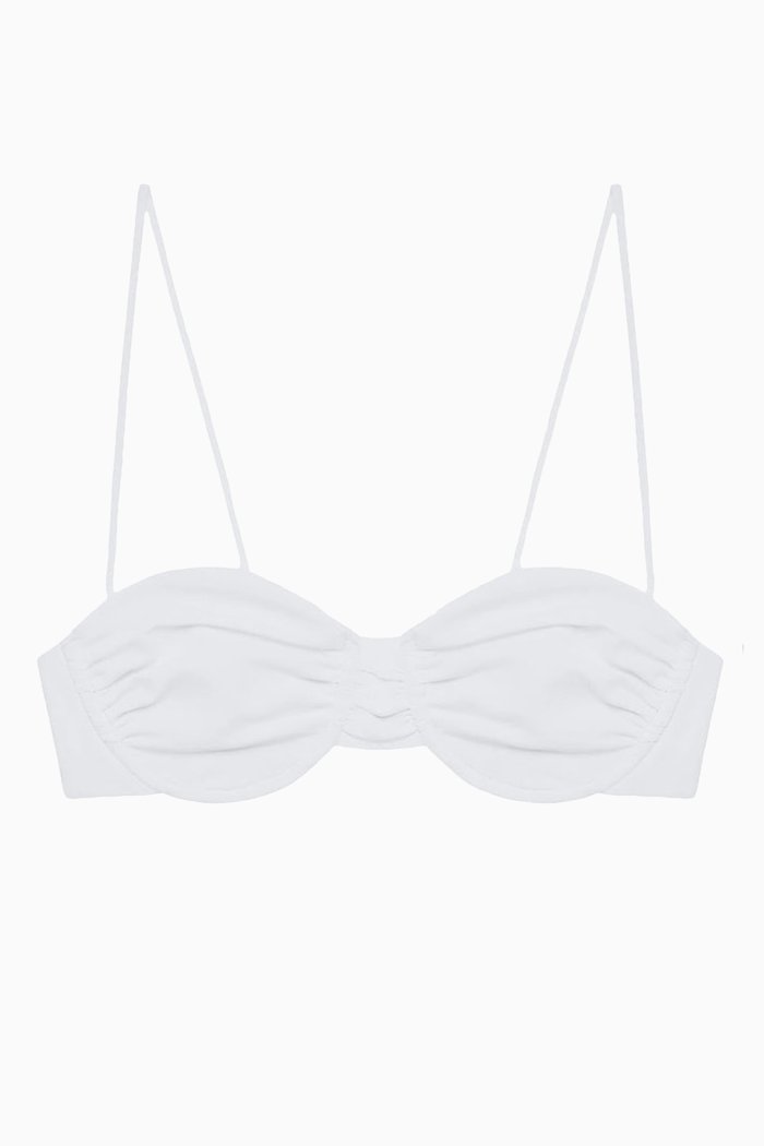 

Mia Balconette Bikini Top, White