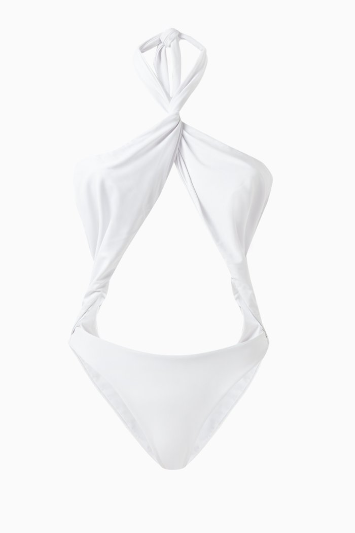 

Helix One-piece Swimsuit, White