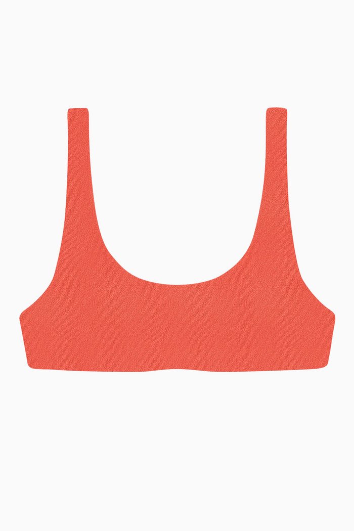 

Rounded Edges Bikini Top, Pink