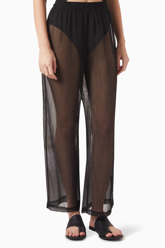 

Mika Sheer Pants, Black