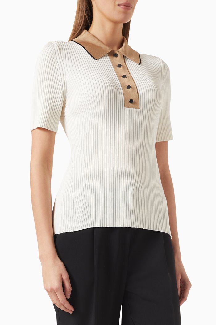 

Knitted Top in Viscose, Neutral