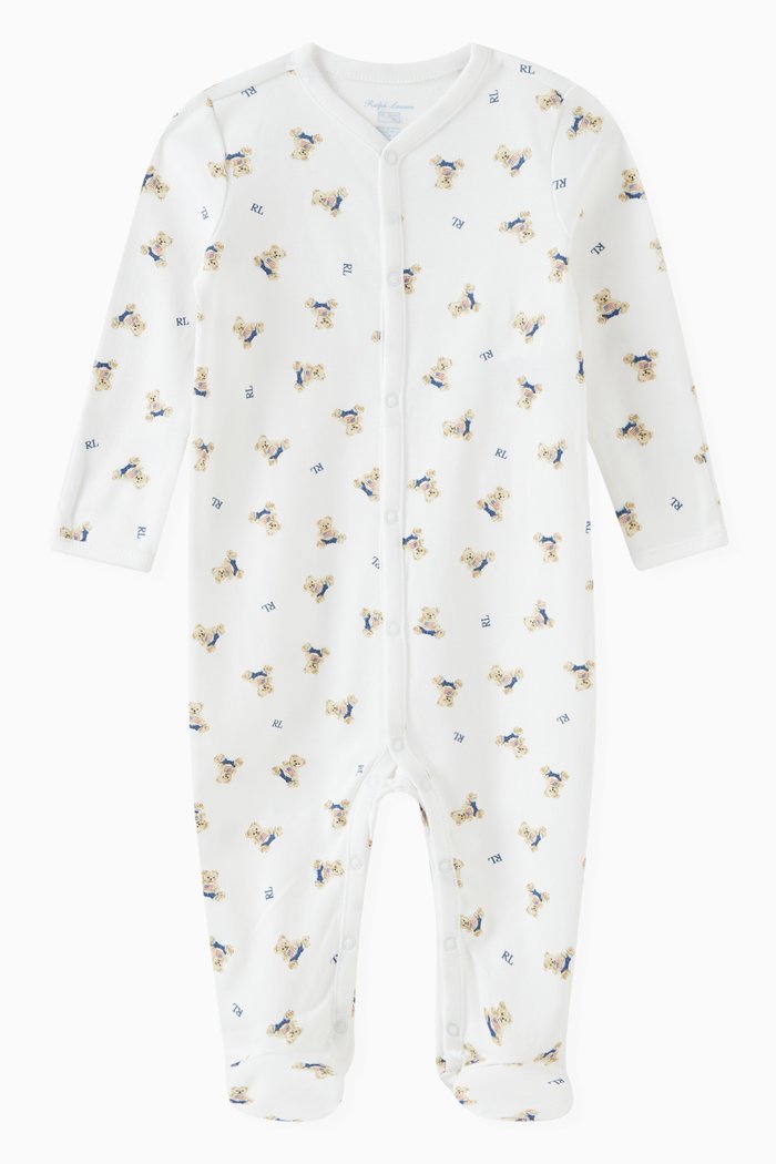 Printed Pyjama in Cotton, Multicolour