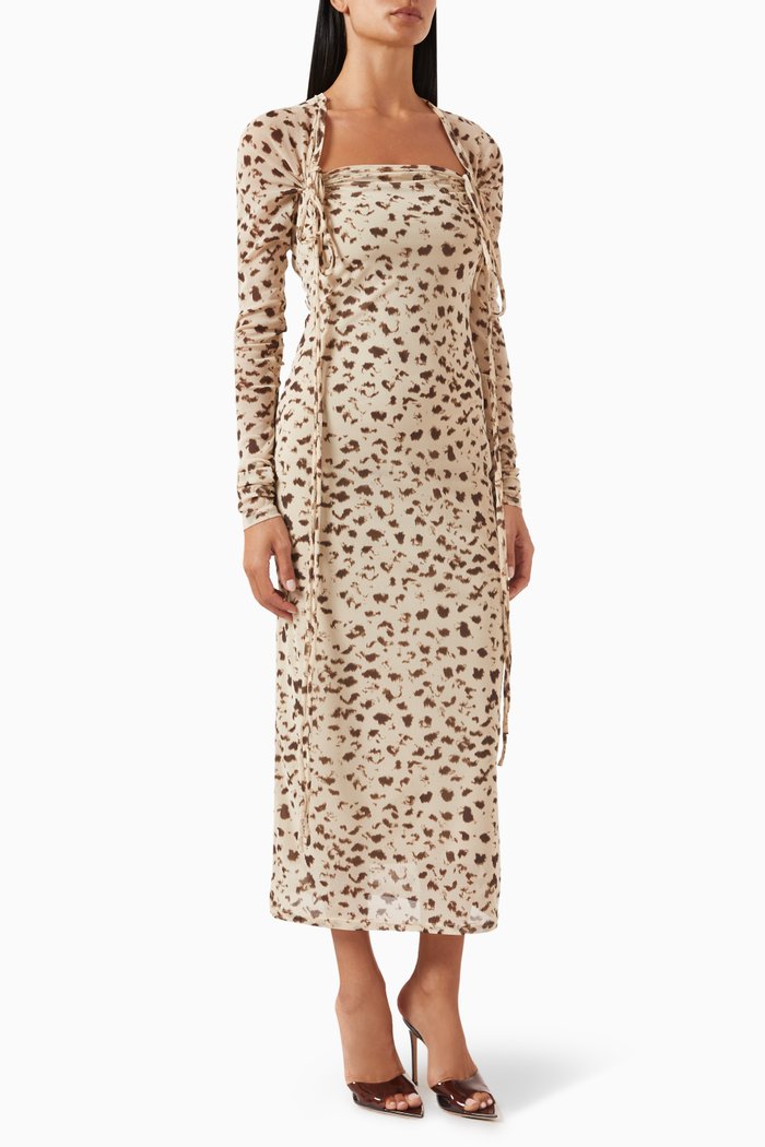 

Brie Maxi Dress in Viscose, Neutral