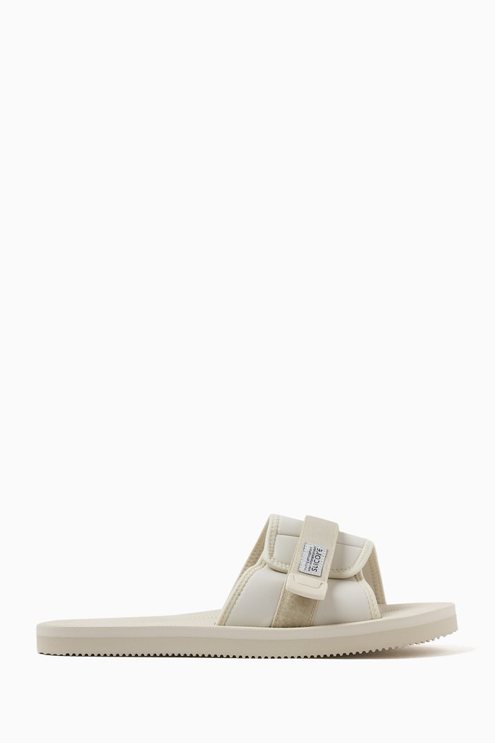 Padri Slide Sandals in Nylon, White