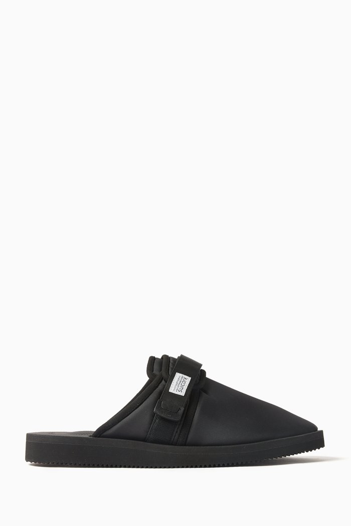 

Padri Slide Sandals in Nylon, Black