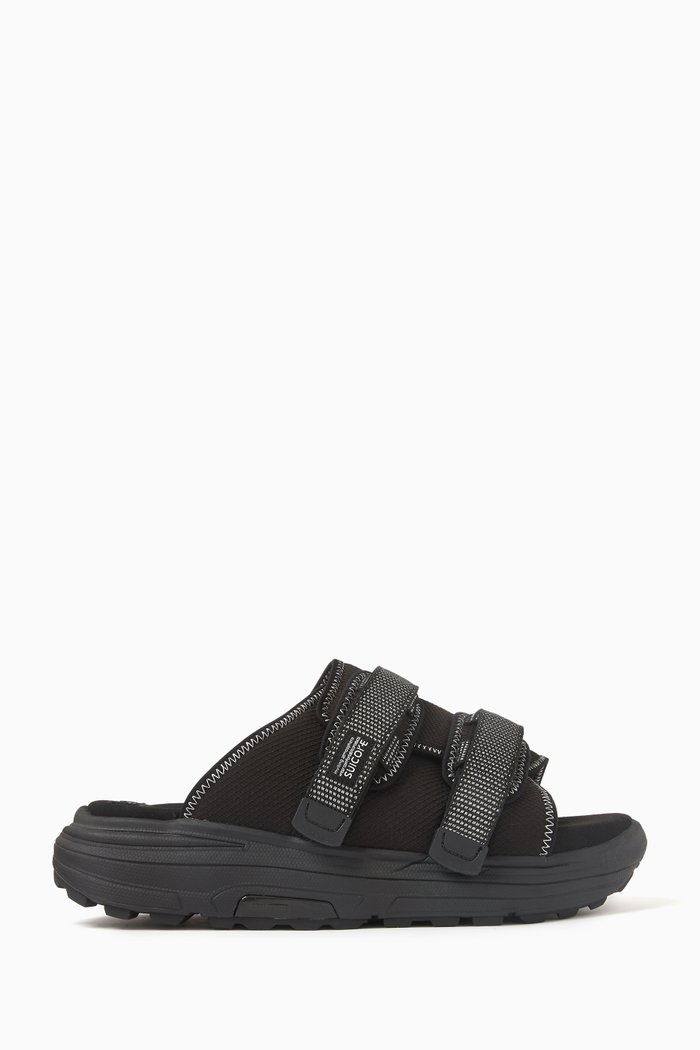 

Moto-Run Sandals in Nylon, Black