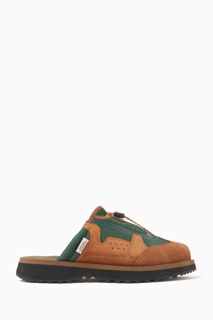 

Zavo Mule Sandals in Nylon, Green