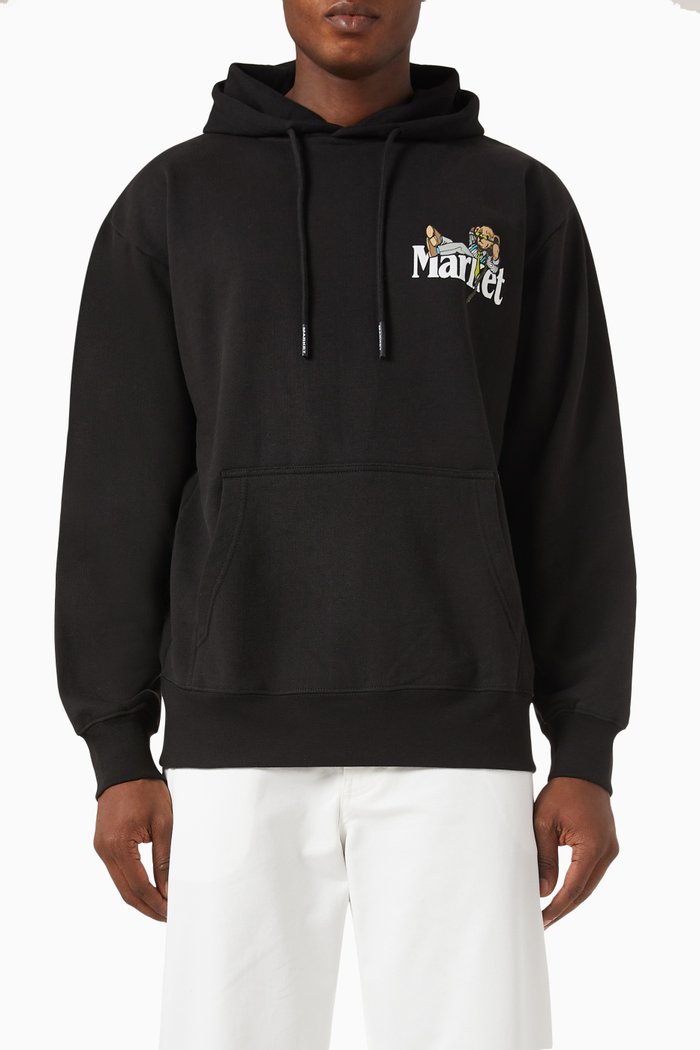 

Better Call Bear Hoodie in Cotton, Black